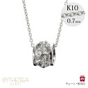 ゴールドネックレス ハワイアンジュエリー ネックレス ホワイトゴールド バレル ネックレス プルメリア透かしバレル 14K K14ホワイトゴールド K10 10...