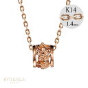 ゴールドネックレス ハワイアンジュエリー ネックレス ピンクゴールド バレル ハイビスカス透かし 14K K14ピンクゴールド 14k k14カットあずきチェー...