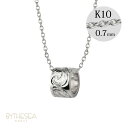 ゴールドネックレス ハワイアンジュエリー ネックレス ゴールド ホワイトゴールド ネックレス スクロールチューブ 【S】 14K K14 K10 10Kあずきチ...