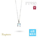 ムーンストーン ネックレスプラチナ ネックレス 6月誕生石 一粒 PT950 プラチナ950 白金 チェーンの長さ選べる 40cm 45cm 50cm ギフトラ...