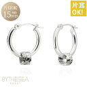 ハワイアンジュエリー フープピアス ピアス ホワイトゴールド ピアス 【外径15mm】 クロッシングピアス スクロールチューブ ゴールド 揺れる 片耳(1個)の...
