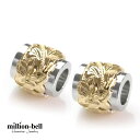 ハワイアンジュエリー シルバー ペアペンダントトップ バレル2トーン コーティング 2個セット シルバー925 ネックレスチェーン別売 ペンダントヘッド | カ...