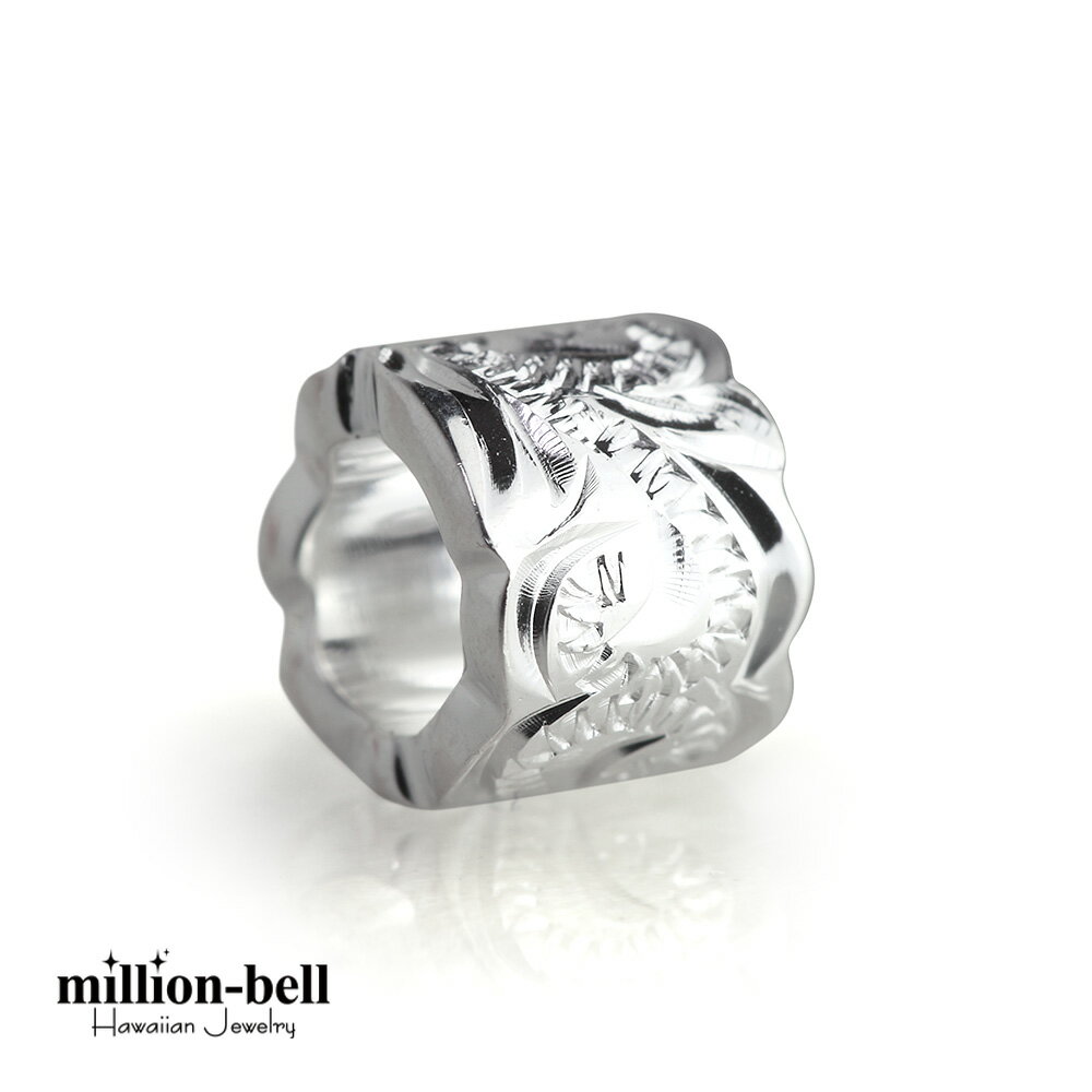 ハワイアンジュエリー シルバー ペンダント トップ カットアウトチューブ 【シルバー】ロジウムコーテ..