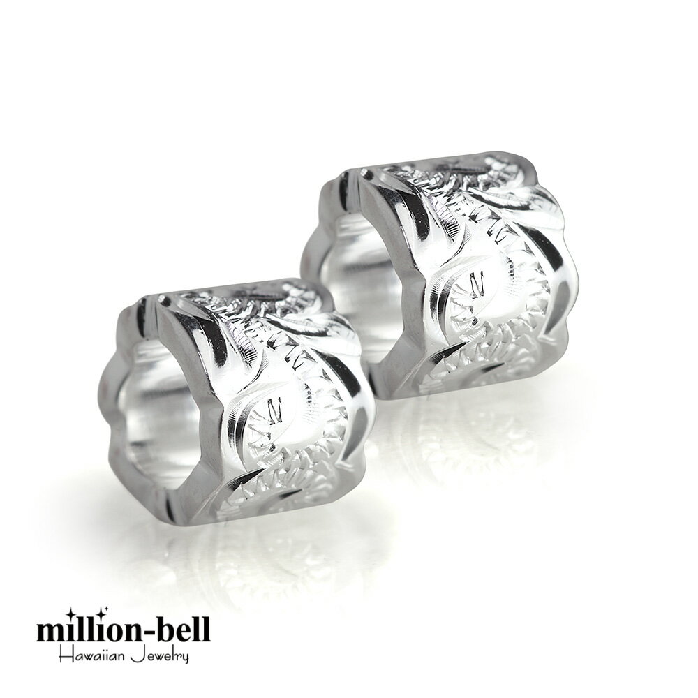 ハワイアンジュエリー シルバー ペアペンダントトップ カットアウトチューブ シルバー ロジウムコーティング 2個セット シルバー925 ネックレスチェーン別売 ...