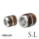 ハワイアンジュエリー コアウッド ペアペンダントトップ バレル・中央シルバーライン 【S】 【L】 ロジウムコーティング 2個セット シルバー925 ネックレス...