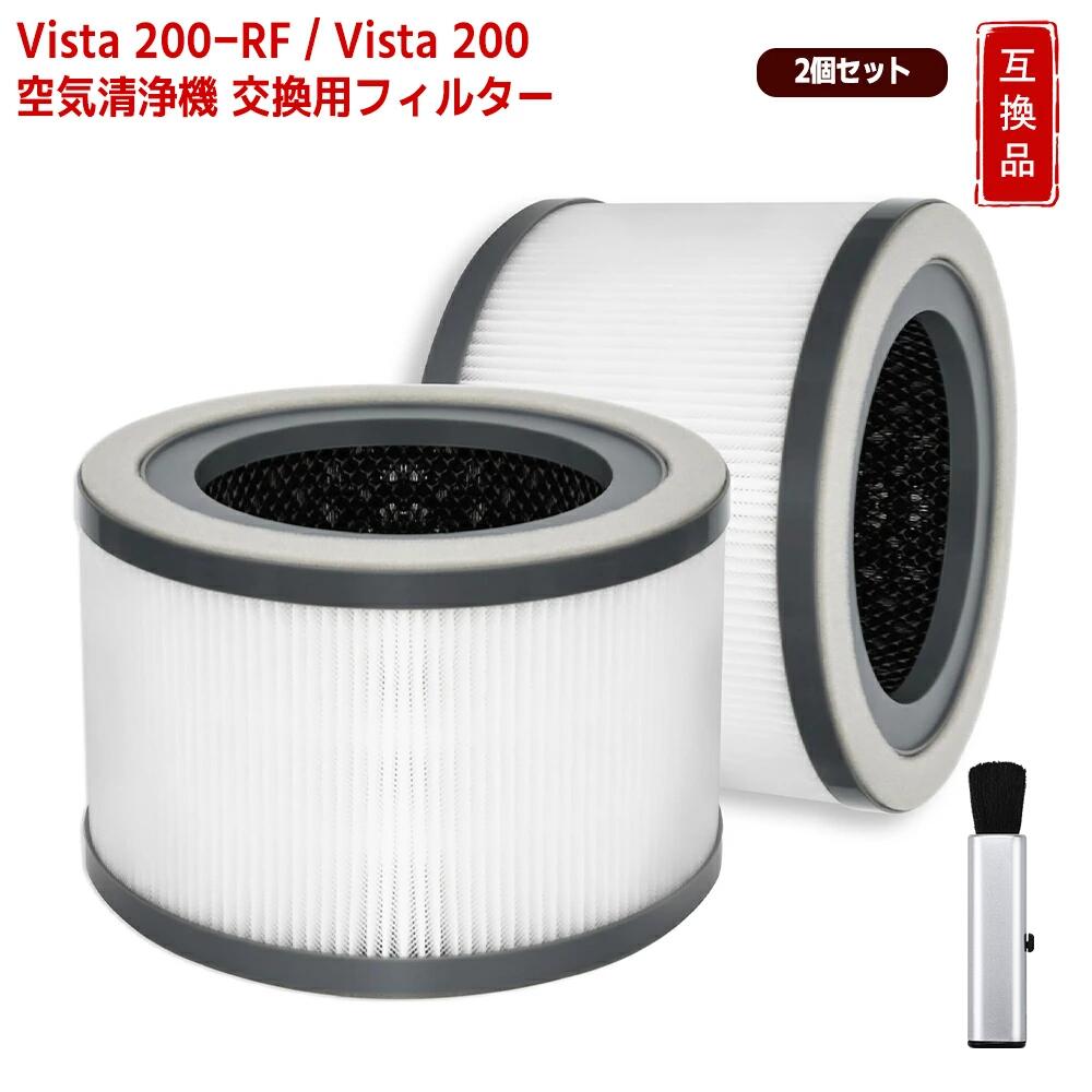 商品詳細 【正規品と同等性能・互換理由】 本製品は純正品ではございませんが、HEPA素材による高精度ろ過構造により、純正品に近い集じん性能を実現しています。さらに、花粉やホコリなどの微粒子をしっかり捕集し、安定したろ過性能を維持します。 【性能】 • ナイロンプレフィルター： 捕集大きな粒子如ほこり、糸くず、髪の毛、ペットの毛など，延長フィルター寿命。 • HEPAフィルター： 直径0.3マイクロメートルの浮遊粒子を99.97％除去。 微細な粒子（煙、ほこり、カビの胞子、バクテリア、ウイルス）をしっかりろ過。 • 高効率活性炭フィルター： 煙や臭気を吸収し、ホルムアルデヒド、ベンゼン、アンモニアなどの有害物質をろ過。 揮発性有機化合物（VOC）などの有害物質を物理的に吸収。 🍃【メンテナンス】 • 掃除頻度： 約1ヶ月に1回、フィルターのお手入れを行ってください。 定期的に掃除を行うことで、フィルターの寿命を最大化します。 • 掃除方法： フィルターの内外を柔らかいブラシや掃除機のホースを使用して掃除し、髪の毛、埃、大きなゴミを取り除いてください。 水や液体での清掃は避けてください。 • 交換目安： 約6〜8ヶ月に1回。使用頻度や設置環境によって交換時期は変動します。 汚染度が高い場所ではフィルターの交換頻度を早めることを推奨します。 🍃【まとめ】 • 強力なフィルター性能：HEPAフィルターで微細粒子を99.97％除去、活性炭フィルターで臭いと有害物質を吸収。 • 定期的なメンテナンスで長寿命：フィルター掃除を月1回実施することで、長期間高い性能を維持。 • 交換時期：6〜8ヶ月に1回、汚染が多い場所では早めに交換。 【バンブースト(BAMBOOST) メーカー保証】 ・商品到着後30日間の保証がございます。 ・その他ご不明点やご心配な点がございましたらお気軽にお問い合わせ下さいませ。 【商品詳細】 形名 Vista 200-RF / Vista 200 交換用フィルター 材質 ポリエステル・ナイロン・プラスチック 対応機種 Vista 200 / Vista-200 空気清浄機 ブランド BBT＼BAMBOOST 商品の寸法 32.2長さ x 16.1幅 x 10.7厚み cm メーカー希望小売価格はメーカーカタログに基づいて掲載しています◆形名 Vista 200-RF / Vista 200 交換用フィルター ◆対応機種 Vista 200 / Vista-200 空気清浄機