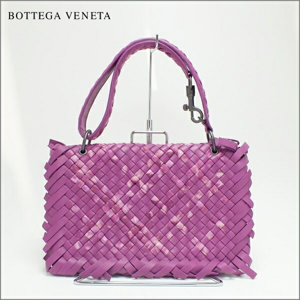 BOTTEGA VENETA ボッテガ ヴェネタイントレチャート フリンジショルダーレア パープル 紫中古 送料無料 バッグ