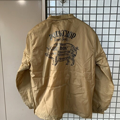 PORKCHOP GARAGE SUPPLYポークチョップガレージサプラBOA COACH JACKTボアコーチジャケット カラー:カーキベージュ サイズ：XL【新品】【送料無料】【1903】【0301】【ジャケット】