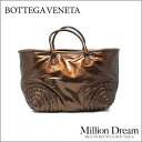 【BOTTEGA VENETA:ボッテガヴェネタ】コーティングレザートートバッグ 217571ブロンズ中古 / トートバッグ / 送料無料