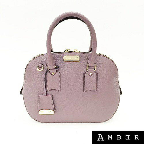 Burberry　バーバリーSmall Orchard Bowling Bagクラシックトートハンドバッグ3921655Dusky Mauve 【送料無料】 【中古】