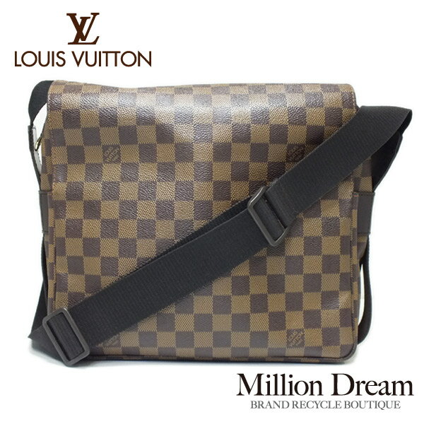 LOUIS VUITTON ルイヴィトンダミエ エベヌ ハンドバッグナヴィグリオ N45255中古 送料無料