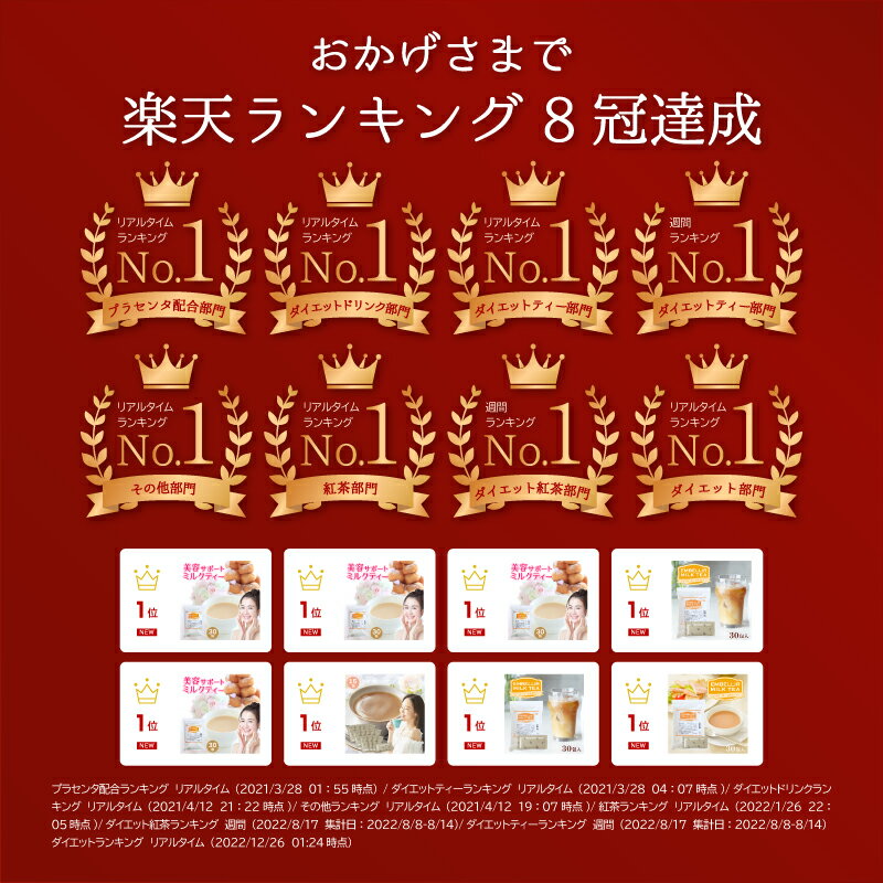 アンベリール・ミルクティー 30包入×3 1杯あたり約138円【楽天1位5冠】送料無料【コラーゲン 馬プラセンタ プロテオグリカン 食物繊維 紅茶 インスタント ダイエットミルクティー 美肌 美容 健康 女性 ポイント消化 難消化性デキストリン ダイエットティー【商品】