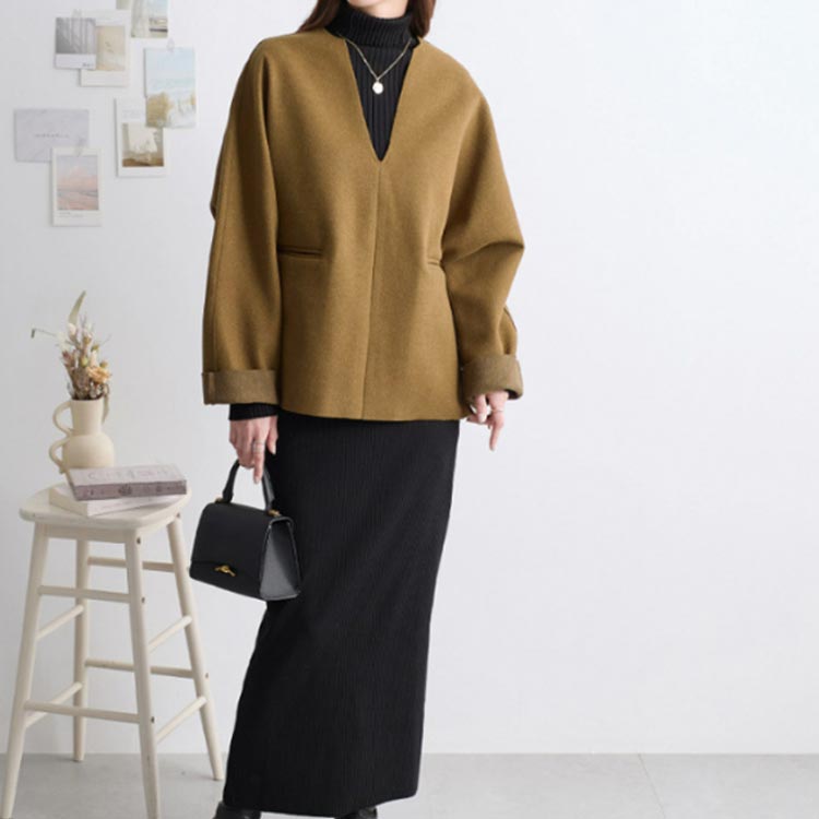 カットソー 【送料無料】 防寒 キーネック レディース プルオーバー オーバー 大人気 冬 トップス トップス オーバーサイズ 冬 プルオーバー vネック ゆったり オーバーサイズ 韓国