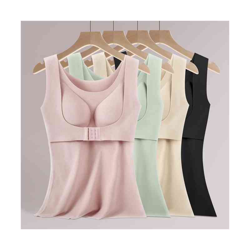 キャミソール レディース タンクトップ ブラジャー ブラトップ シームレスブラ 育乳ブラ 肌着 カップ付 美ライン バストアップ 美胸 暖かい 厚手 極暖 セクシー 可愛い 大人 昼夜兼用 補正下着 保温 防寒 秋冬 送料無料 milly-trading-10002965 Hareruno サンプル画像2
