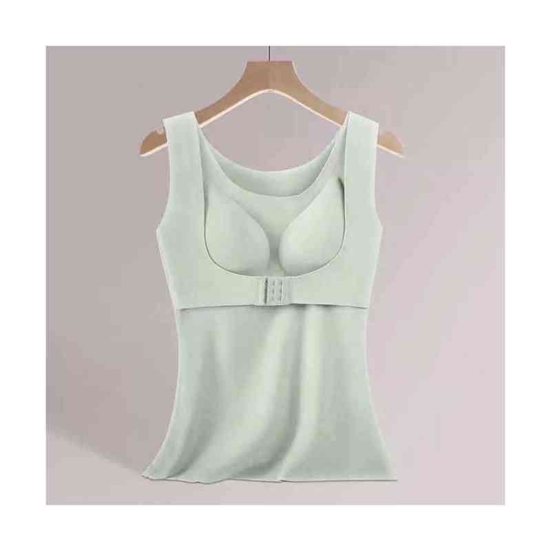 キャミソール レディース タンクトップ ブラジャー ブラトップ シームレスブラ 育乳ブラ 肌着 カップ付 美ライン バストアップ 美胸 暖かい 厚手 極暖 セクシー 可愛い 大人 昼夜兼用 補正下着 保温 防寒 秋冬 送料無料