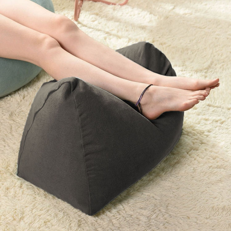 防水 足まくら おしゃれ オットマン 北欧 背もたれ フロアークッション ビーズクッション ビーズ 脚枕 足枕 フットレスト 足上げ 腰痛 疲れ解消 ふくらはぎ クッション 補充可 サポート ビーズクッション 足のだるさ 足の疲れ 足置きクッション フットピロー 敬老の日 [2]