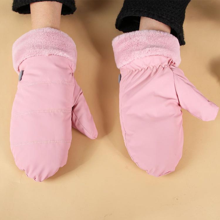 裏起毛 手袋 レディース 防風 ミトン 撥水 防水 防寒 保温 スノーボード グローブ 中綿入り 暖かい 柔らかい かわいい 自転車 通勤 通学 あったかグッズ