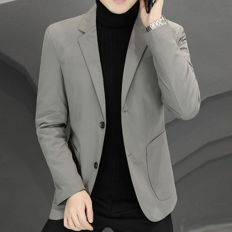 テーラードジャケット メンズ ダウンジャケット スーツ アウター 防寒着 保温 暖か 紳士 ビジネス カジュアル 通勤 秋服 秋 冬 冬服 中綿入り袖 おしゃれ シンプル ブラック グレー M L XL 2XL 3XL 4XL 5XL 6XL 7XL