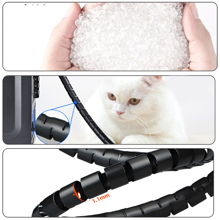 ペット 配線カバー ケーブル 電源コードカバー カバー ケーブルカバー 自宅 まとめる 保護 かじり防止対策 ケーブルアクセサリー コード収納 犬 猫 断線防止 デスク回り 配線カバー パソコン回り スッキリ ケーブルカバー 電源コード