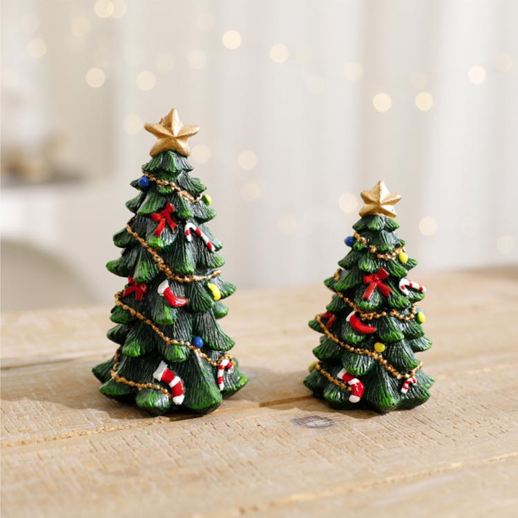 卓上 小さい 北欧 クリスマスツリー 2個セット オブジェ おしゃれ 卓上ツリー 置物 高級感 ツリー クリスマス ミニツリー 装飾 2個セット 小型 飾り おしゃれ かわいい ミニクリスマスツリー 装飾品 インテリア 雑貨 置き物 [2]