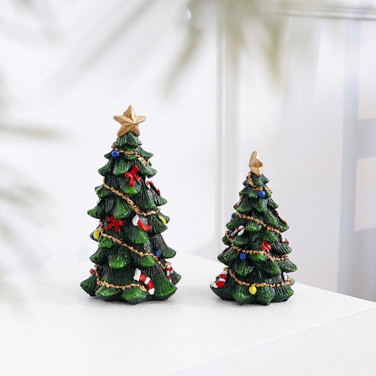 卓上 小さい 北欧 クリスマスツリー 2個セット オブジェ おしゃれ 卓上ツリー 置物 高級感 ツリー クリスマス ミニツリー 装飾 2個セット 小型 飾り おしゃれ かわいい ミニクリスマスツリー 装飾品 インテリア 雑貨 置き物 [3]