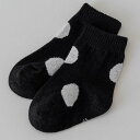 ドット ソックス クルーソックス ブラック ホワイト 水玉 靴下 クルー丈 3歳 ~ 5歳 15cm ~ 18cm 黒 白 子供靴下 ベビー靴下 子供服 こども服 こどもふく 韓国子供服 ベビー キッズ 男の子 女の子 春 夏 秋 冬 可愛い お洒落