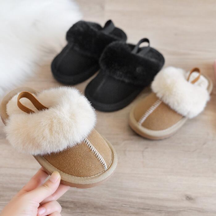 ボア サンダル ファー スリッポン 子供 秋冬サンダル シューズ 滑り止め 防寒 暖か ブラウン ブラック 冬用サンダル もこもこ かかとなし ムートンスリッパ 裏起毛 洗える 室外 室内 ボアスリッパ 茶色 黒 子供用靴 秋 冬 可愛い お洒落 ベビー キッズ 男の子 女の子