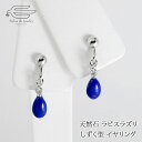 \クーポンで20%OFF!20日(木)20:00-23:59/天然石 イヤリング ラピスラズリ しずく型 日本製 送料無料 | シズク 30代 40代 50代 60代 70代 80代 誕生日 プレゼント ギフト 12月 誕生石 母 妻 祖母 彼女 クリスマス 揺れる おしゃれ