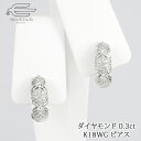 ＼20％OFFクーポン！月間優良ショップ受賞記念！21日23:59まで／K18WG ダイヤモンド 0.3ct G型 ピアス 日本製 送料無料 | G型ピアス クリップピアス 30代 40代 50代 60代 70代 80代 誕生日 プレゼント 母 妻 祖母 彼女 4月 誕生石 母の日 ギフト おしゃれ 人気