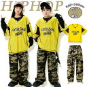 ★期間限定タイムセール★キッズ ダンス衣装 長袖 シャツ トップス カーゴパンツ かっこいい ジャズダンス ダンスウェア ヒップホップ おしゃれ 派手 ゆったり...