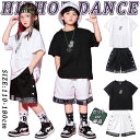 ★期間限定タイムセール★ キッズ ダンス衣装 セット 半袖 子供 Tシャツ トップス パンツ カジュアル ヒップホップ ジャズダンス 演出服 練習着 団体服 応...