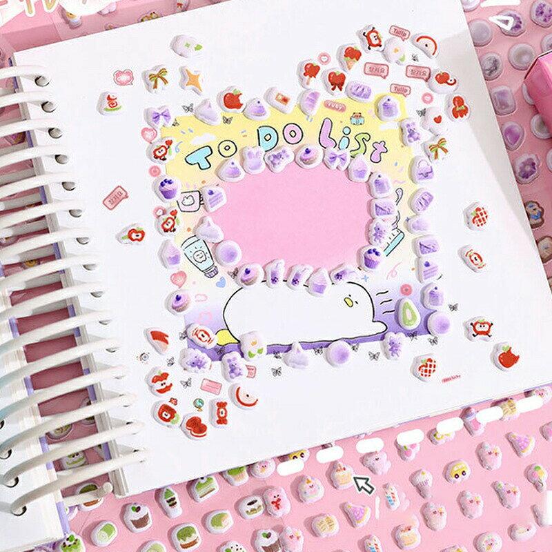 ぷにぷに おしり シール スクイーズ シール DIY 可愛い キャラクターご褒美シー ル 立体 泡ステッカー 3D ステッカー デコレーション ステッカー 手帳 デコ スマホ ケース ふわふわ もちもち デコレーション ストレス 解消 癒し mimiart888-10008773 33ART サンプル画像2