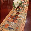 華やぎとモダンの融合 豪華刺繍帯から仕立てた世界にひとつだけのテーブルランナー tr035 おしゃれ かわいい インテリア 和モダン プレゼント お中元