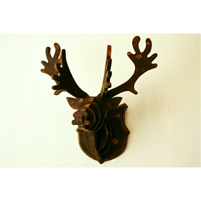 Wooden Hunting trophy Reindeer MI-MI-MOKO(ミーミーモコ) 木製ハンティングトロフィー トナカイ モダンインテリア 壁掛けインテリア オブジェ アニマル インダストリアル