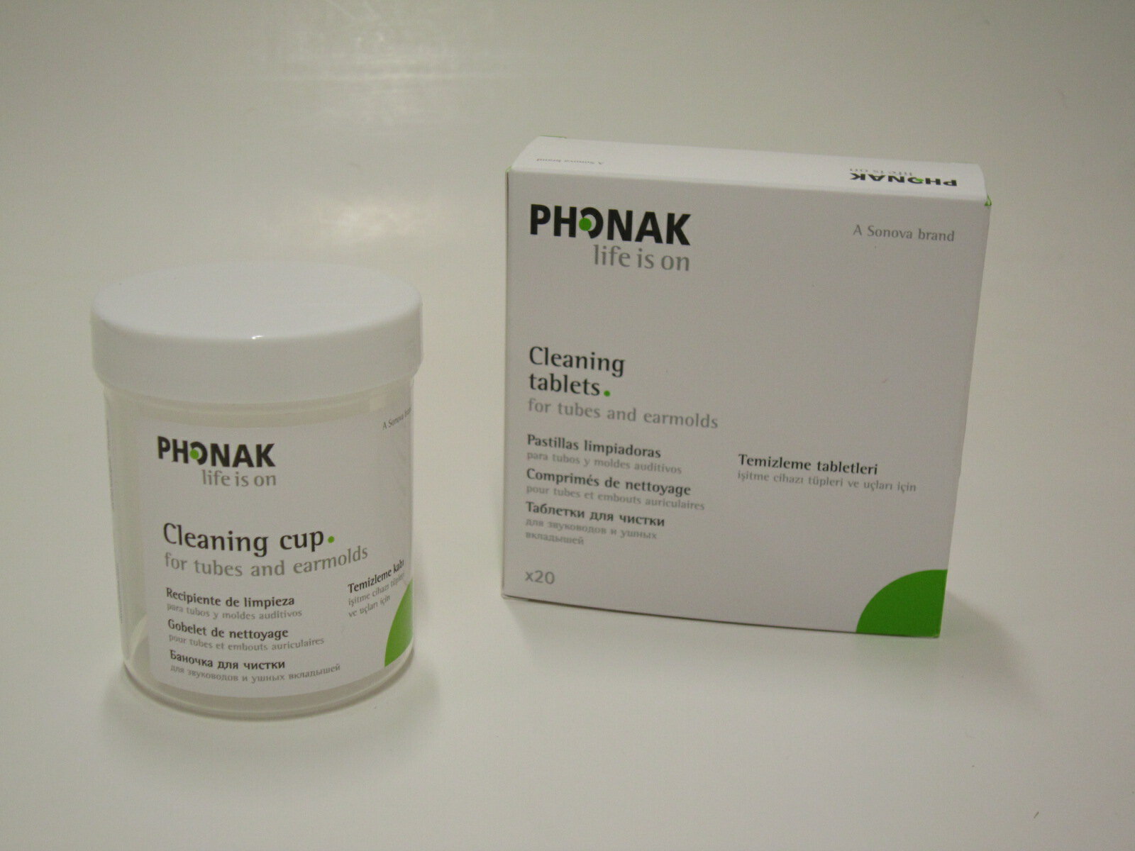 イヤモールド洗浄セット(カップ&洗浄剤)洗浄剤 20個入