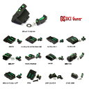 DCI GUNZ 集光サイト G17 HICAPA4.3 HICAPA5.1 HK45 M&P9 ハイキャパE 電動G18C MEU USPコンパクト 電動USP G18GBB P226 集光サイト フロントサイト リアサイト セット マルイ ガス 電動ハンドガン対応 メール便