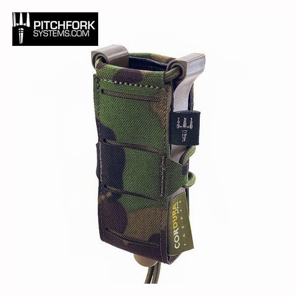 PITCHFORK SYSTEMS フレックスシングルピストルマガジンポーチ TAZ90 スイス迷彩 PS SWISS スイス軍 SwissCamo 40443 サバイバルゲーム サバゲー 装備 ミリタリー