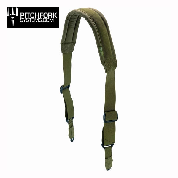 PITCHFORK SYSTEMS ヘビーデューティーパッドツーポイントスリング OD PS SWISS スイス軍 39021