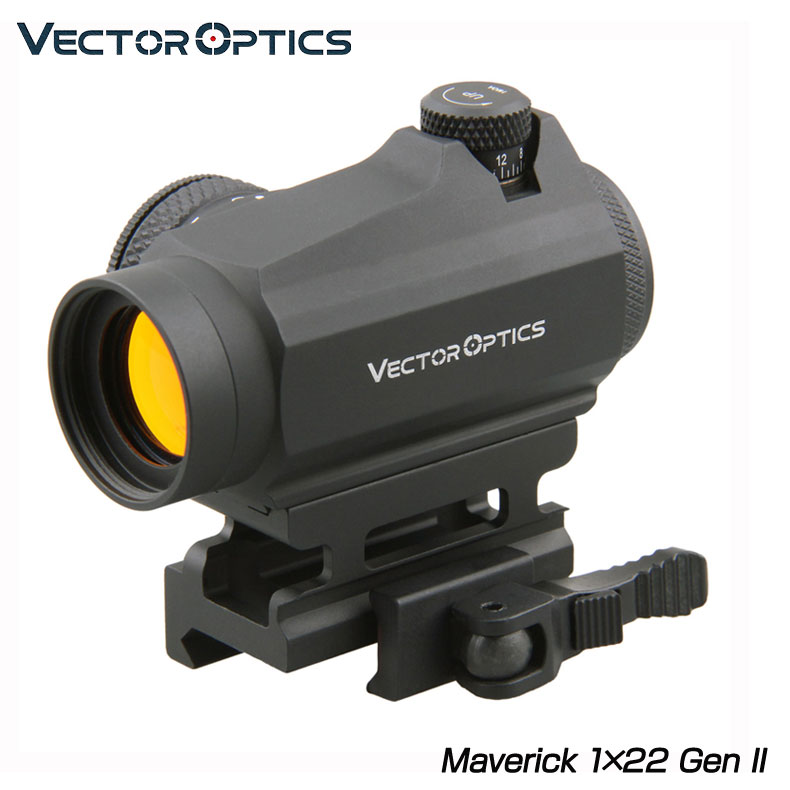 Vector Optics ベクターオプティクス ヴェクターオプティクス ドットサイト SCRD-12II Maverickマーベリック 1x22 Gen2 カスタム オプション パーツ サバイバルゲーム サバゲー IPSC スチールチャレンジ シューティング マッチ 装備 ミリタリー