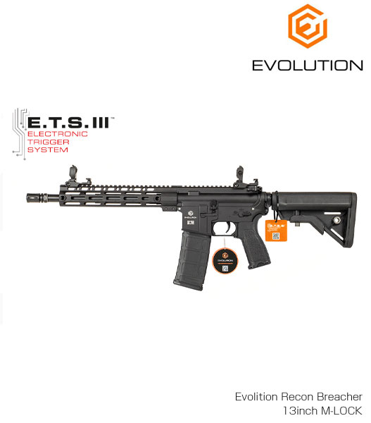 【楽天市場】イタリア Evolution Airsoft製 最新電動ガン Evolition Recon Breacher 13inch M-LOCK ETS 18歳以上対象 M-LOCK ETS カスタム オプション パーツ サバイバルゲーム サバゲー IPSC PPS スチールチャレンジ シューティング マッチ 装備 ミリタリー：Toy＆ZAKKA mimiy ／ ミミー