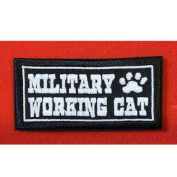 YAMAME PROJECT. Original Word Patch パッチ Military Working Cat WHITE P007-4 メール便 ネコポス
