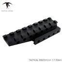 ノーベルアームズ NOVEL ARMS TACTICAL RISER タクティカル ライザーマウント17.70mm カスタム オプション パーツ サバイバルゲーム サバゲー 装備 ミリタリー メール便 ネコポス