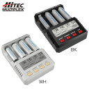 HiTEC ハイテック AA/AAA チャージャー X4 アドバンス ミニ2 BK WH 急速充電 放電 充電器 単3 単4 対応 Type-C 入力 ミニッツ ミニ四駆 リフレッシュモード対応 送料無料