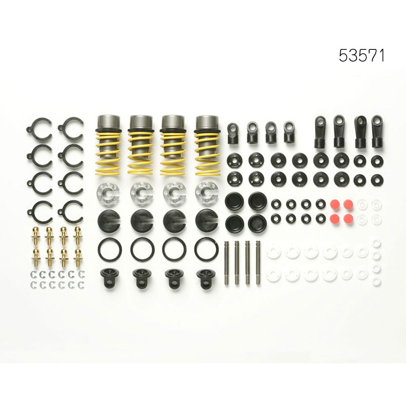 TAMIYA タミヤ ラジコン パーツ TT02 車 OP.571 TRFダンパー4本セット フッソコート仕様 53571