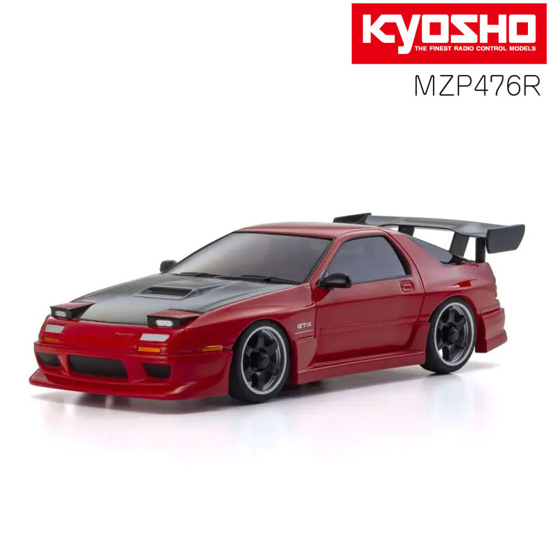 ASC MA-020 マツダ サバンナ RX-7 FC3S エアロバージョン with カーボンボンネット レッド KYOSHO 京商 MINI-Z ミニッツ ...