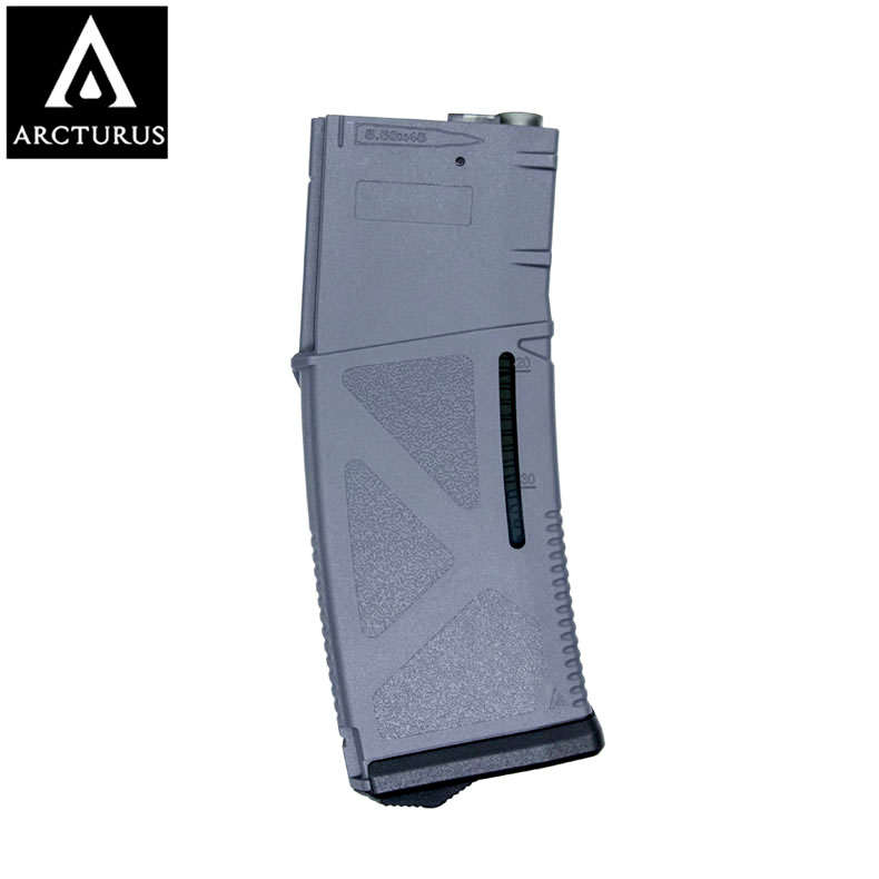 ※こちらの商品はラッピング不可となっております。 ARCTURUS アークタウラス MOD1 AR用マガジン 130連 MAG-M1A-GY スペアマガジン グレー 対応機種：M4/M16 装弾数：30発リアルキャップ & 130発ミッドキャップモード切替可能 全長：180mm 全幅：65mm 全高：25mm 重量：159g ■下記内容をご理解の上ご購入下さい■ こちらの製品は海外製エアソフトガンパーツです。 取り付ける個体や組み合わせなどによって、組込みに加工が必要になる場合があります。 使用上差支えの無いスレや傷、パッケージ破れ等が有る場合があります。