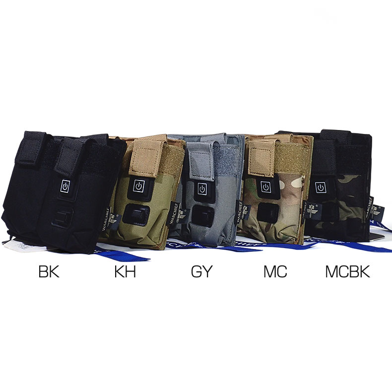 WARCHIEF 5.56mm M4系ガスマガジンウォーマー 2連 ウォーマーポーチ マガジンウォーマー 5色 MOLLE対応 ベルクロ対応 サバイバルゲーム サバゲー 装備 ミリタリー 送料無料