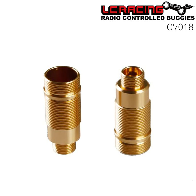 ※こちらの商品はラッピング不可となっております。 [LCRACING] RCカー C7018 アルミフロントダンパーシリンダー 2本入 アルミ製 フロントショック本体 2本入 対応車種:LC10B5,PTG-1