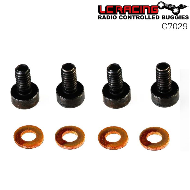 Rakuten - LC RACING RCカー ソケットヘッドネジ M2×4：ワッシャー 2×4×0.5 各4個入 LC10B5 PTG-1 パーツ C7029 ラジコンパーツ メール便