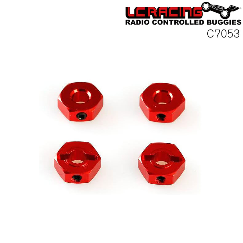 乐天商城 - LC RACING RCカー C7053 アルミ六角ホイールハブ 12mm 4個入 ラジコンパーツ メール便